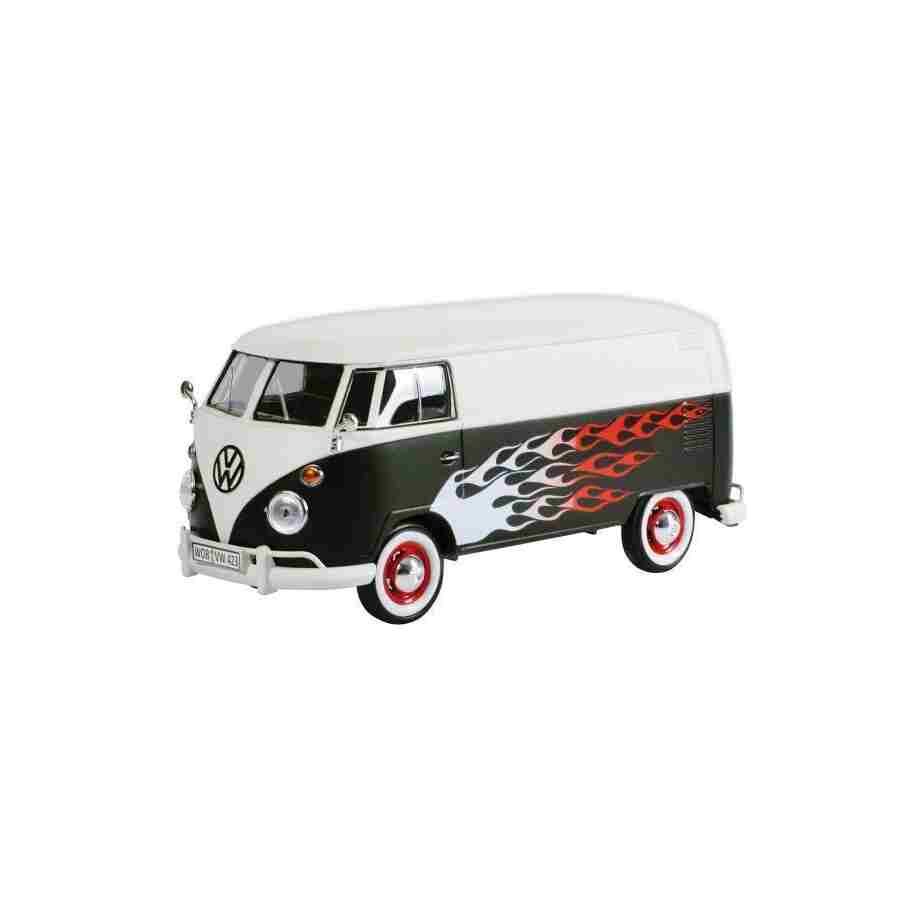 auto volkswagen delivery van hot rod 1:24 plava boja