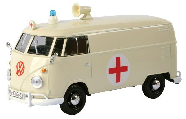 auto volkswagen delivery van ambulance 1:24 plavi model