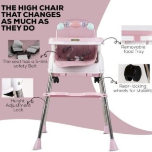 hranilica baby line roze model c006 za decu uzrasta 6 do 60 meseci bliži prikaz