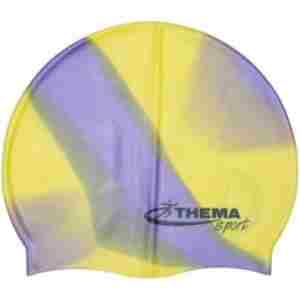 silikonska kapica za plivanje mc 701 ljubičasto žuta themasport