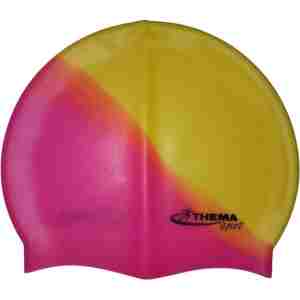 silikonska kapica za plivanje mc 3630 žuto pink boja