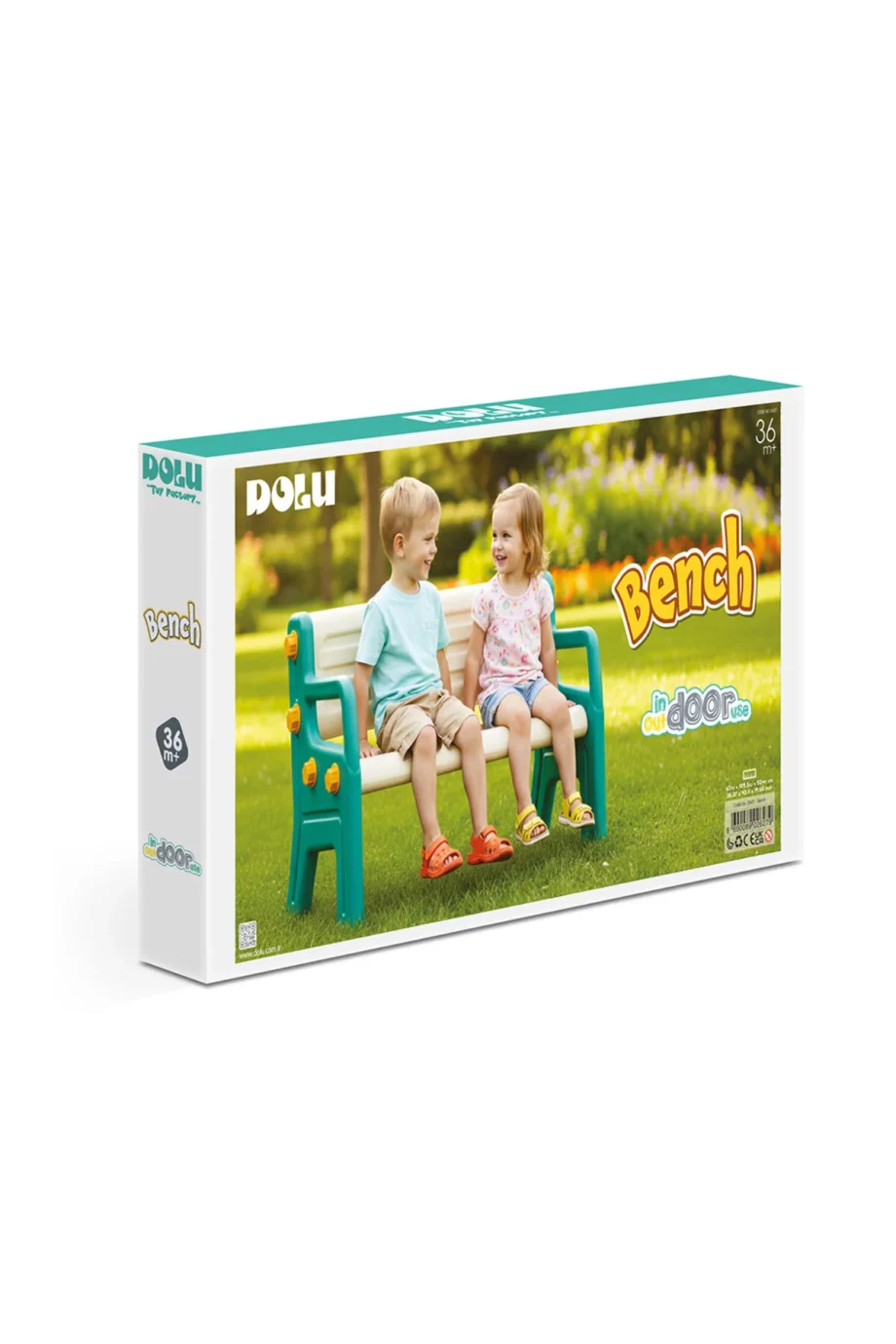 klupa Dolu za decu u veselih boja