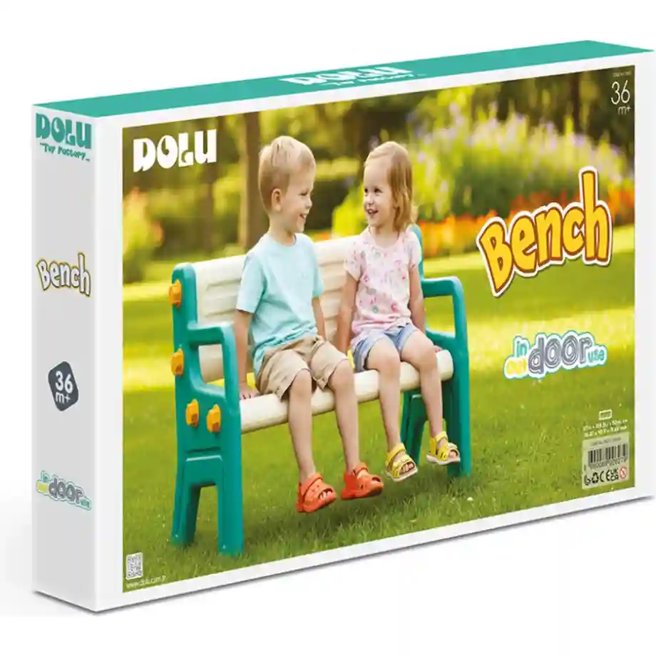 klupa Dolu za decu u veselih boja