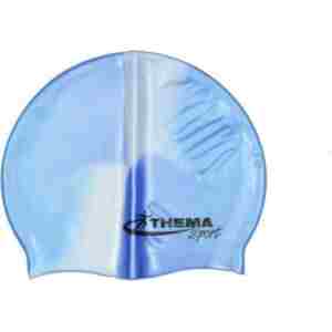 silikonska kapica za plivanje jmc 109 plavo bela boja