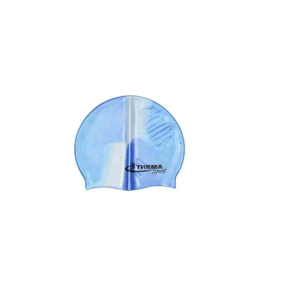 silikonska kapica za plivanje jmc 109 plavo bela boja