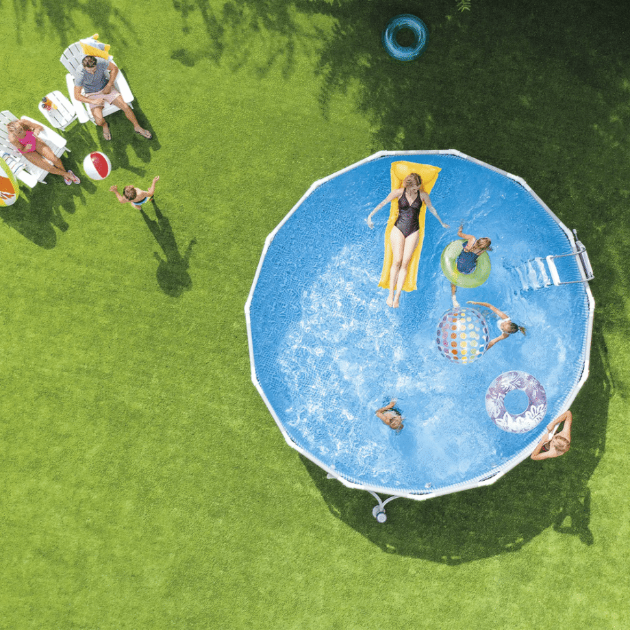 intex bazen prism frame premium 457×122 cm svetlo siva bliži prikaz