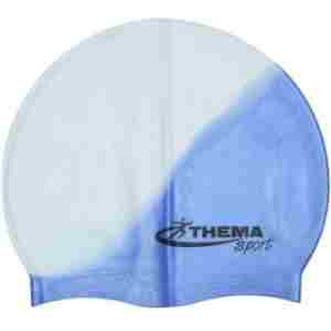 silikonska kapica za plivanje mc 502 plavo bela themasport
