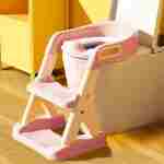 ADAPTER ZA WC ŠOLJU ZA DECU SA STEPENIKOM ECOTOYS PINK - Slika 2