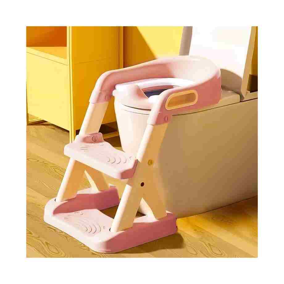 adapter za wc solju za decu sa stepenikom ecotoys pink13321