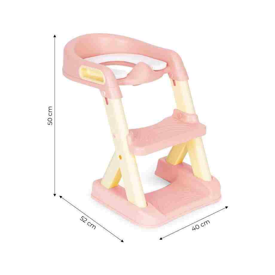 adapter za wc solju za decu sa stepenikom ecotoys pink13325
