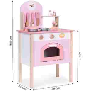 Dečija kuhinja pink sa 2 dodataka,rernom,slavinom i sudoperom ECOTOYS Dečija kuhinja pink sa 2 dodataka,rernom,slavinom i sudoperom ECOTOYS - Slika 5
