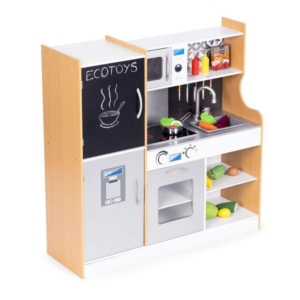 Dečija kuhinja sa zvukom i LED tablom za pisanje, metalni dodaci, MDF, 3+ godine, ECOTOYS Dečija kuhinja sa zvukom i LED tablom za pisanje, metalni dodaci, MDF, 3+ godine, ECOTOYS - Slika 4