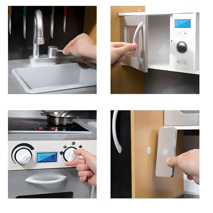 decija kuhinja sa zvukom i led tablom za pisanje metalni dodaci mdf 35346929