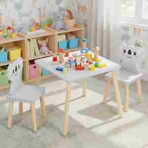 Dečiji set nameštaja Koala – sto + 2 stolice , ECOTOYS