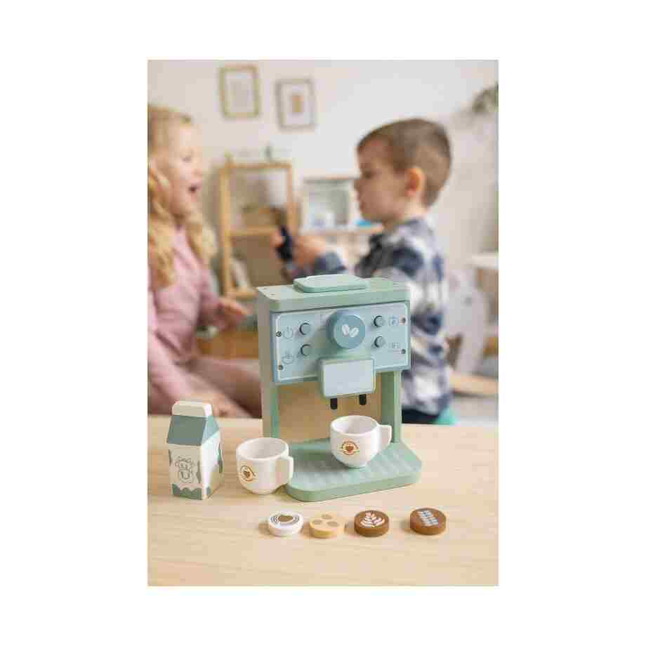 drveni aparat za kafu za decu – barista set 8 delova – ecotoys5342969