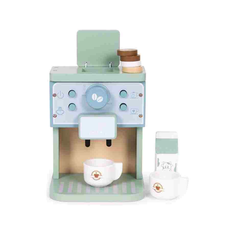 drveni aparat za kafu za decu – barista set 8 delova – ecotoys5342972