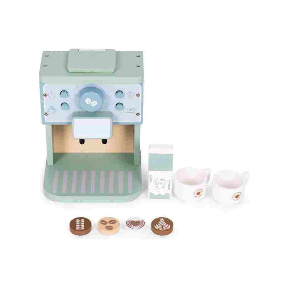 drveni aparat za kafu za decu – barista set 8 delova – ecotoys5342978