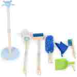Drveni set za čišćenje za decu – metla, mop i đubrovnik, 7 delova – ECOTOYS - Slika 6