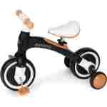 Ecotoys balans bicikl sa pedalama i pomoćnim točkovima 3u1 black - Slika 1