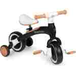 Ecotoys balans bicikl sa pedalama i pomoćnim točkovima 3u1 black - Slika 2