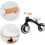 Ecotoys balans bicikl sa pedalama i pomoćnim točkovima 3u1 black - Slika 3