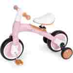 Ecotoys balans bicikl sa pedalama i pomoćnim točkovima 3u1 pink - Slika 2