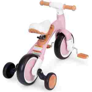 Ecotoys balans bicikl sa pedalama i pomoćnim točkovima 3u1 pink Ecotoys balans bicikl sa pedalama i pomoćnim točkovima 3u1 pink - Slika 6