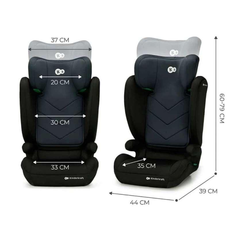 kinderkraft autosediste i spark i size black5603