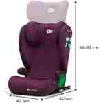 KINDERKRAFT AUTOSEDISTE JUNIOR FIX I-SIZE CHERRY - Slika 6