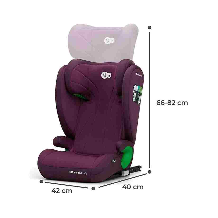 kinderkraft autosediste junior fix i size cherry5021