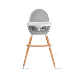 KINDERKRAFT HIGH STOLICA ZA HRANJENJE 2U1 FINI GREY - Slika 3