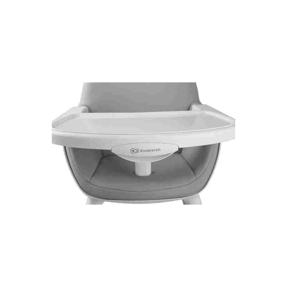 KINDERKRAFT HIGH STOLICA ZA HRANJENJE 2U1 FINI GREY
