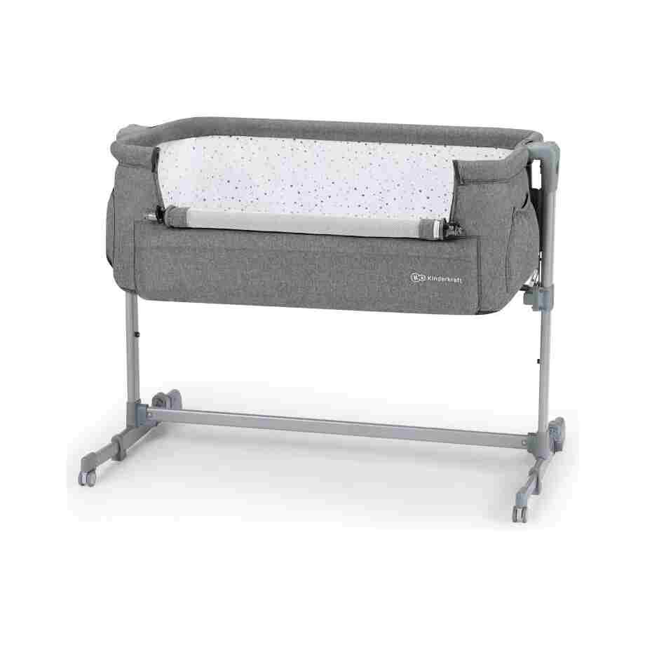 kinderkraft kolevka neste up grey melange s čeličnim okvirom za bebe od rođenja