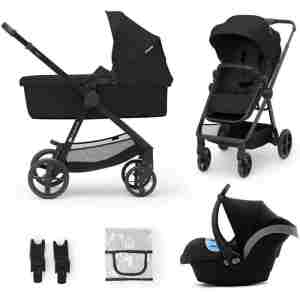 KINDERKRAFT KOLICA 3U1 NEWLY MINK PRO CLASSIC BLACK