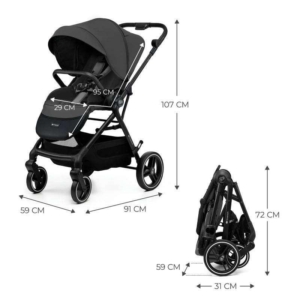 KINDERKRAFT KOLICA YOXI MOONLIGHT GREY Kinderkraft Yoxi moonlight grey