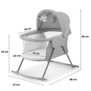 KINDERKRAFT PRENOSIVI KREVETAC/KOLEVKA LOVI BEŽ KINDERKRAFT PRENOSIVI KREVETAC/KOLEVKA LOVI BEŽ - Slika 6