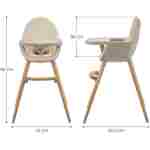 KINDERKRAFT STOLICA ZA HRANJENJE 2U1 FINI2 BEIGE KINDERKRAFT STOLICA ZA HRANJENJE 2U1 FINI2 BEIGE - Slika 1
