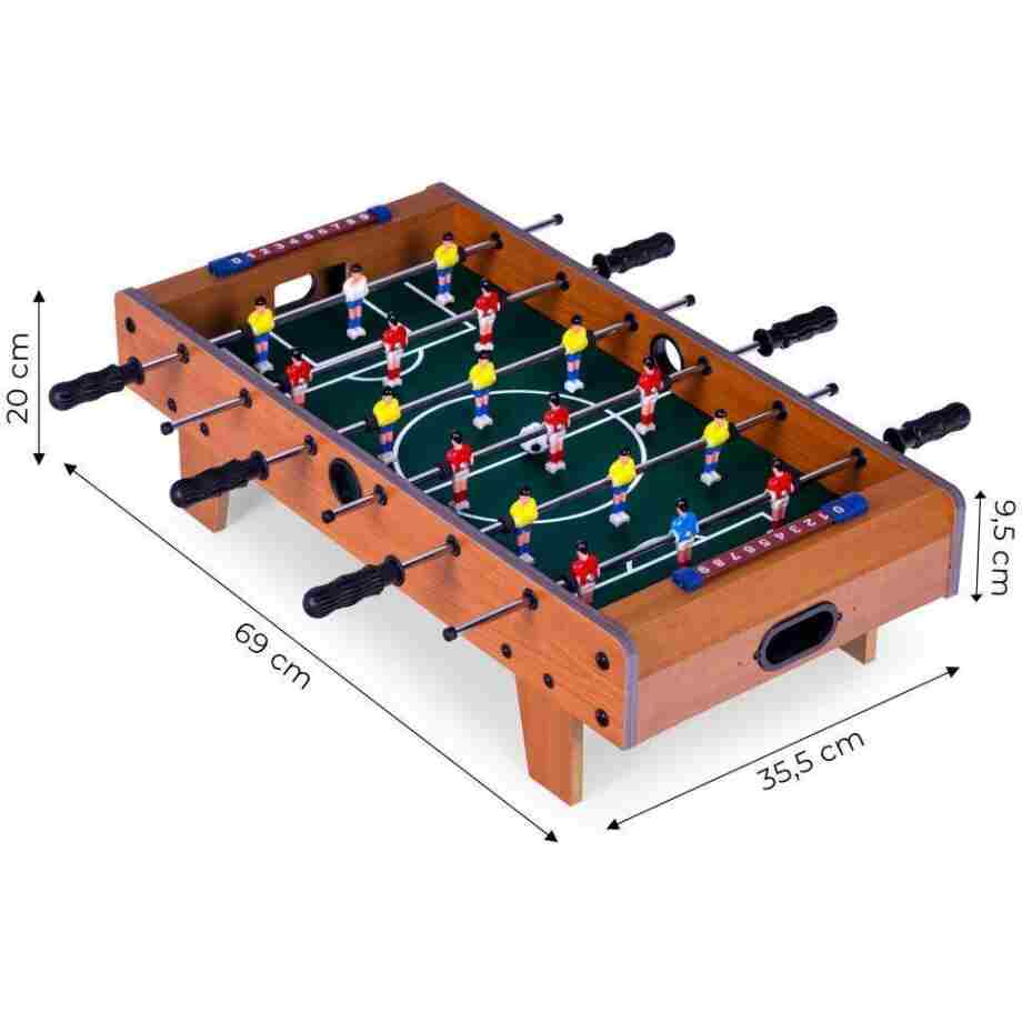 mini stoni fudbal drveni 70x35 cm ecotoys14177
