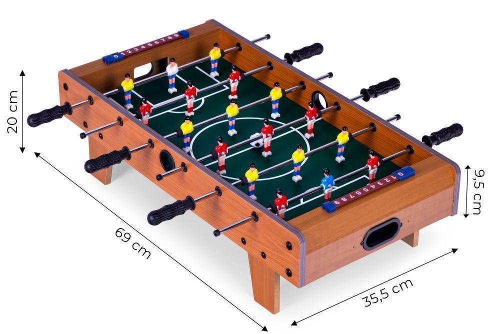 Mini stoni fudbal drveni 70x35 cm ECOTOYS