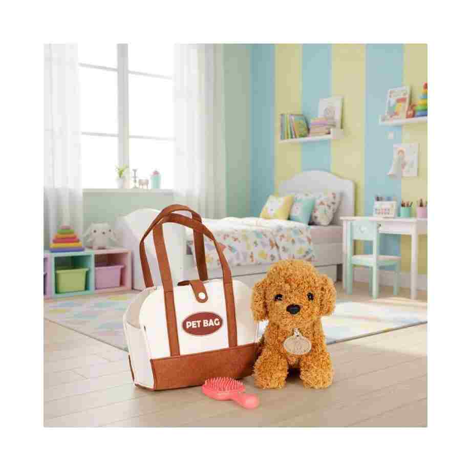 plisana igracka za decu stene brown poodle torba cetka za negu5346974