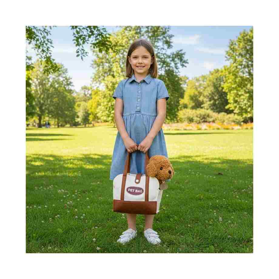 plisana igracka za decu stene brown poodle torba cetka za negu5346977