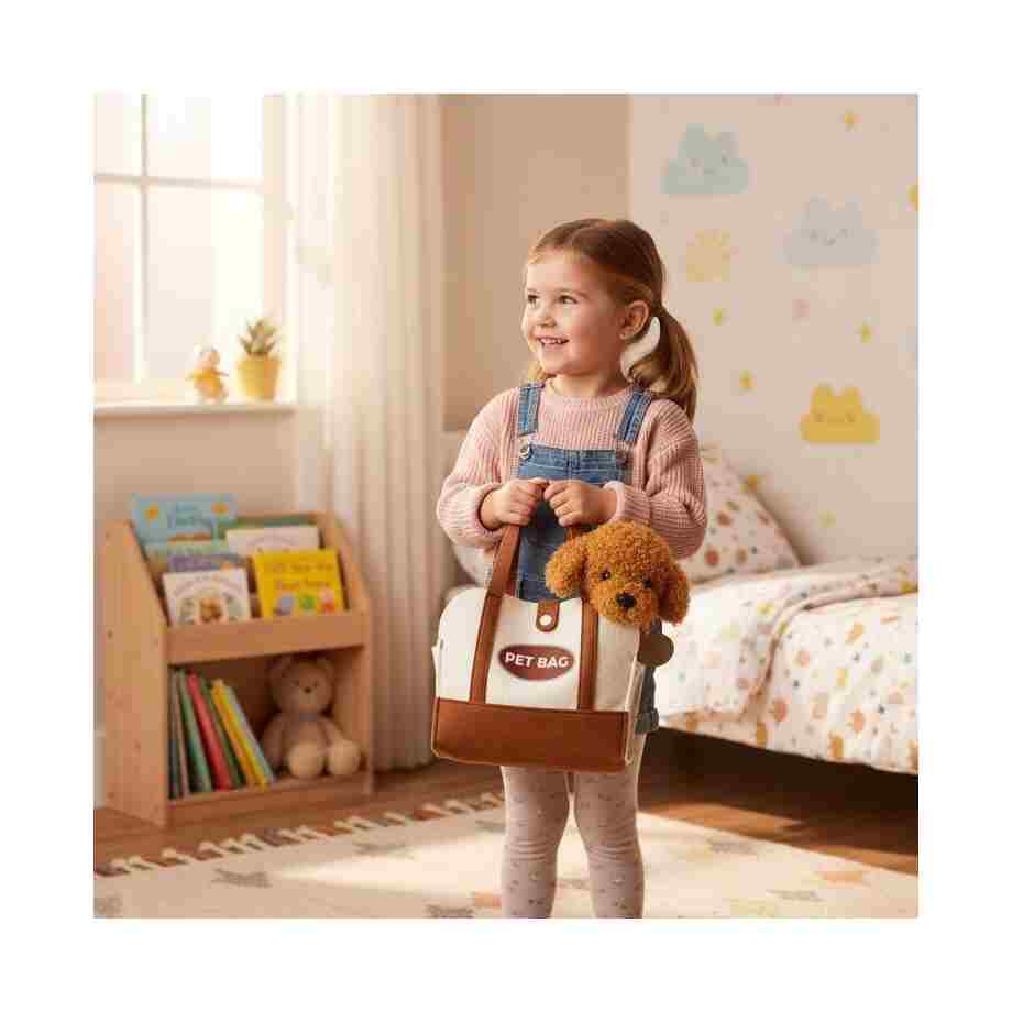 plisana igracka za decu stene brown poodle torba cetka za negu5346980