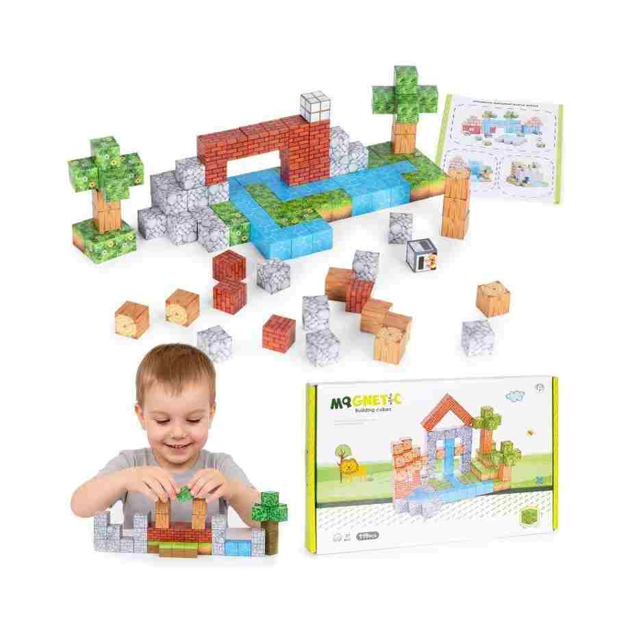 Set magnetnih kocki za decu – 119 delova Set magnetnih kocki za decu – 119 delova