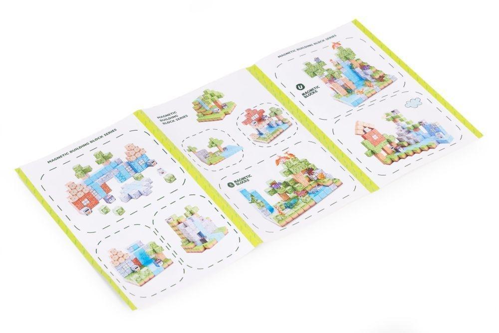 Set magnetnih kocki za decu – 142 dela, kocke i dinosaurisi