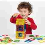 Set magnetnih kocki za decu – kuća i auto, 45 delova - Slika 3