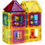 Set magnetnih kocki za decu – kuća i auto, 45 delova - Slika 6