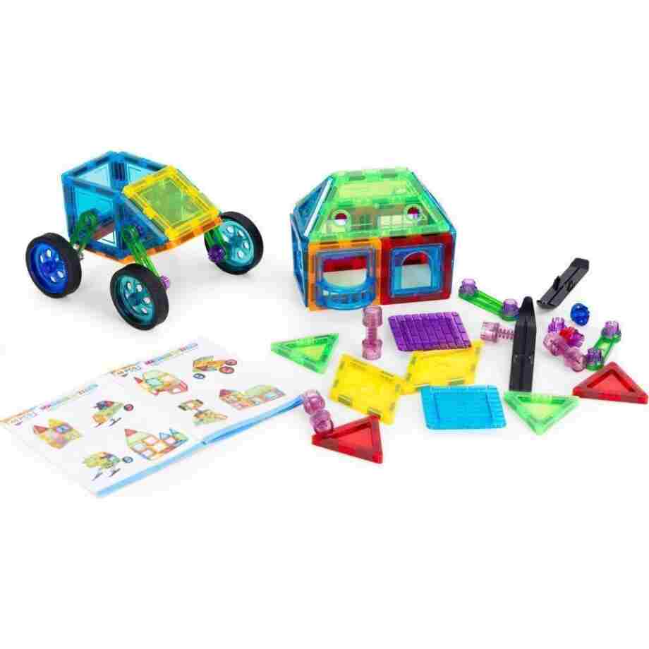 Set magnetnih kocki za decu – kuća i auto, 48 delova Set magnetnih kocki za decu – kuća i auto, 48 delova