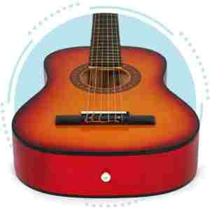 Velika klasična drvena gitara za decu sa 6 žica – ECOTOYS Velika klasična drvena gitara za decu sa 6 žica – ECOTOYS - Slika 6