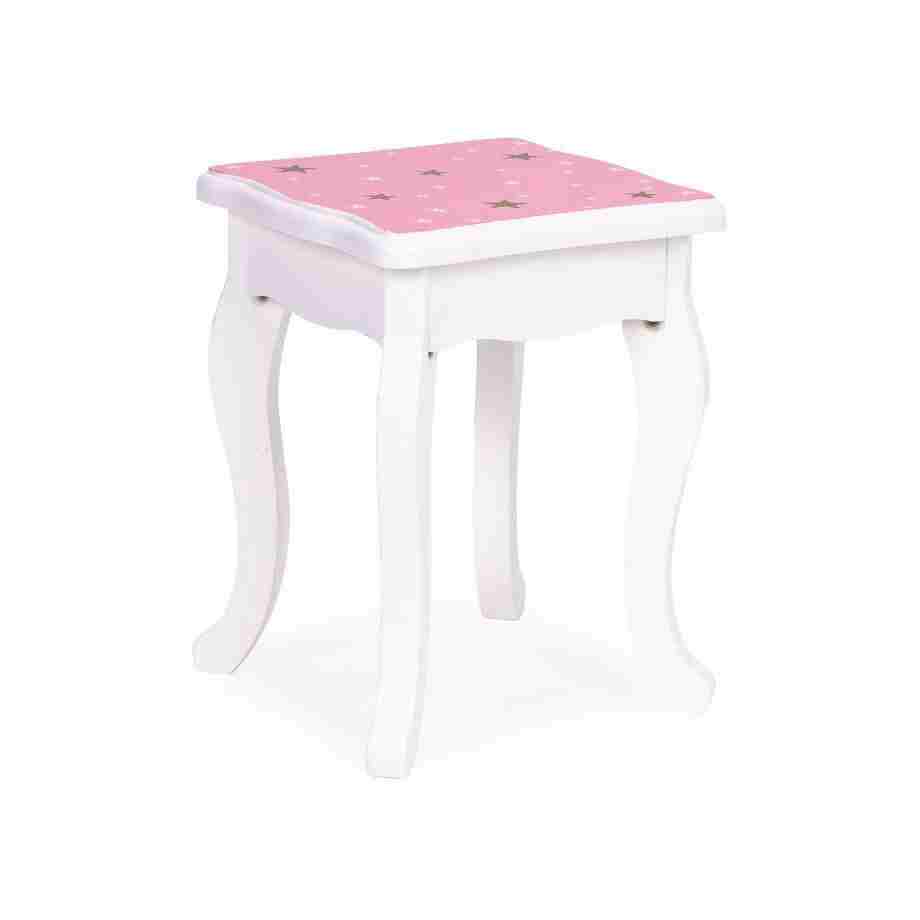 Veliki dečiji toaletni sto za devojčice sa trostrukim ogledalom, stolicom i fiokom, ECOTOYS veliki deciji toaletni sto za devojcice sa trostrukim ogledalom5347043