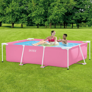 intex bazen pink rectangular frame bazen 220x150x60 cm plava boja detalj
